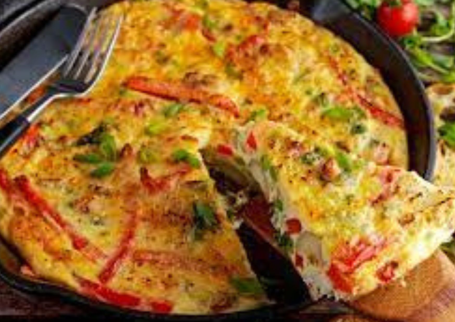 omelete de forno